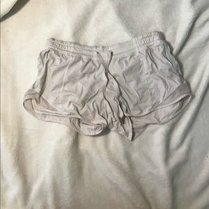 Size 4 Lululemon white shorts